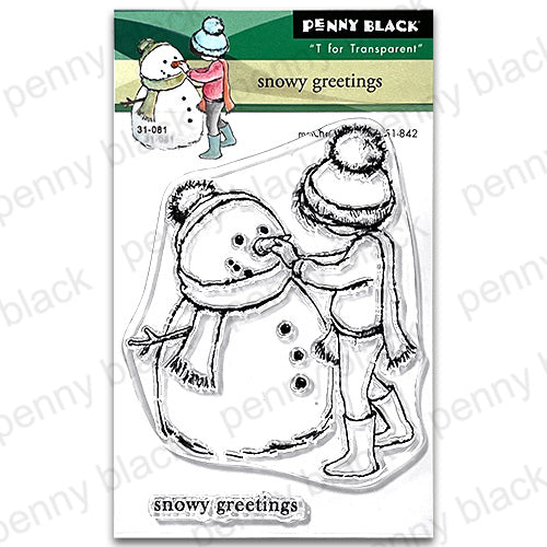 Penny Black Snowy Greetings Clear Stamps 31-081