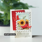 Penny Black Sunflowers Clear Stamps 31-109 butterflies