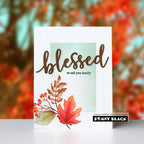 Penny Black Swirling Clear Stamps 31-162 blessed