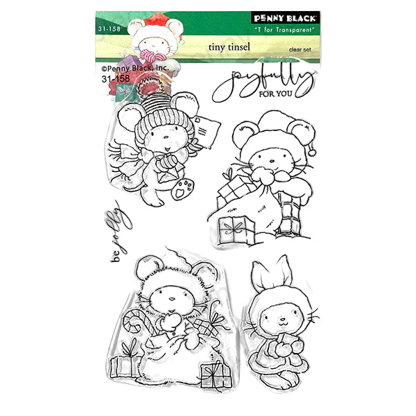 Penny Black Tiny Tinsel Clear Stamps 31-158