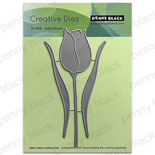 Penny Black Tulip Bloom Dies 51-908