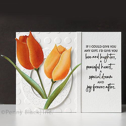 Penny Black Tulip Bloom Dies 51-908 laughter