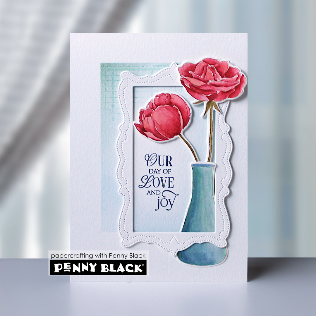 Penny Black Vases Clear Stamps 31-186 joy