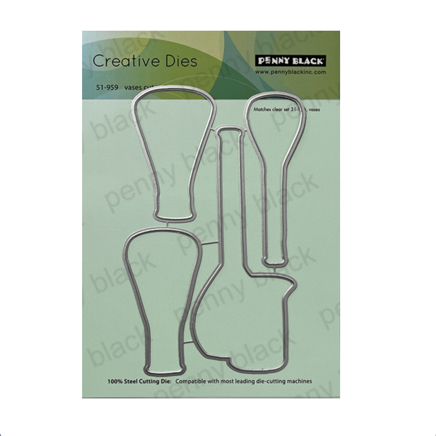 Penny Black Vases Cut Out Dies 51-959