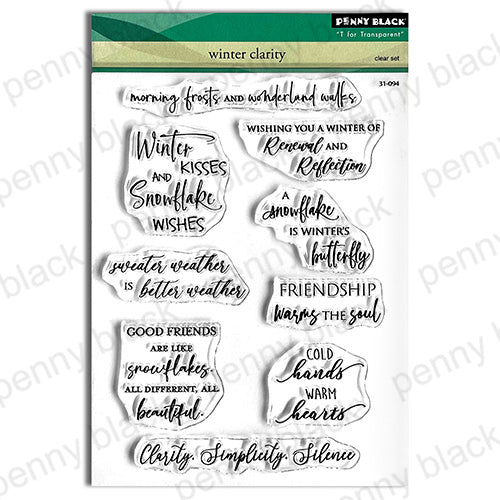 Penny Black Winter Clarity Clear Stamps 31-094