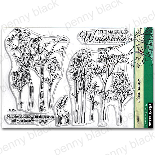 Penny Black Winter Magic Clear Stamps 31-090