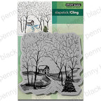 Penny Black Winter Route Cling Stamp 40-946
