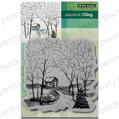 Penny Black Winter Route Cling Stamp 40-946