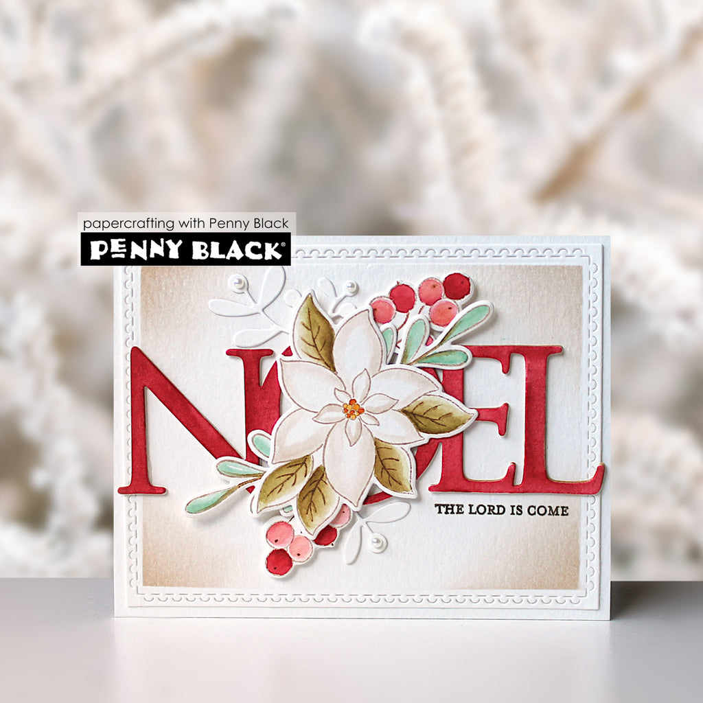 Penny Black Winter Sprig Thin Metal Creative Die 51-853 noel
