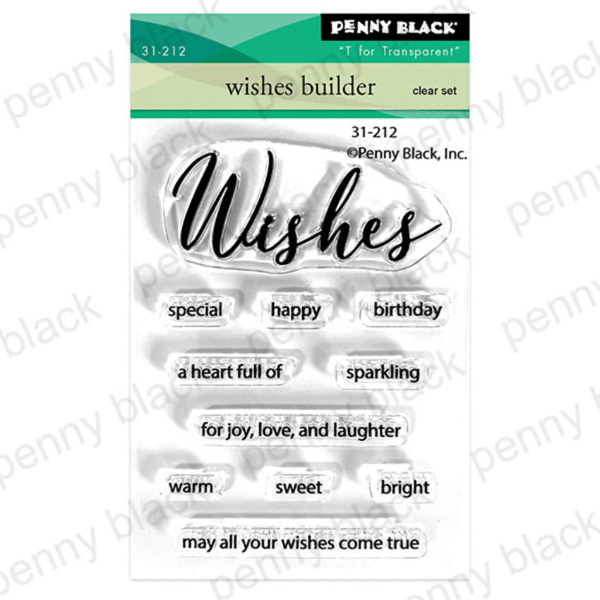 Penny Black Wishes Builder Clear Stamps 31-212