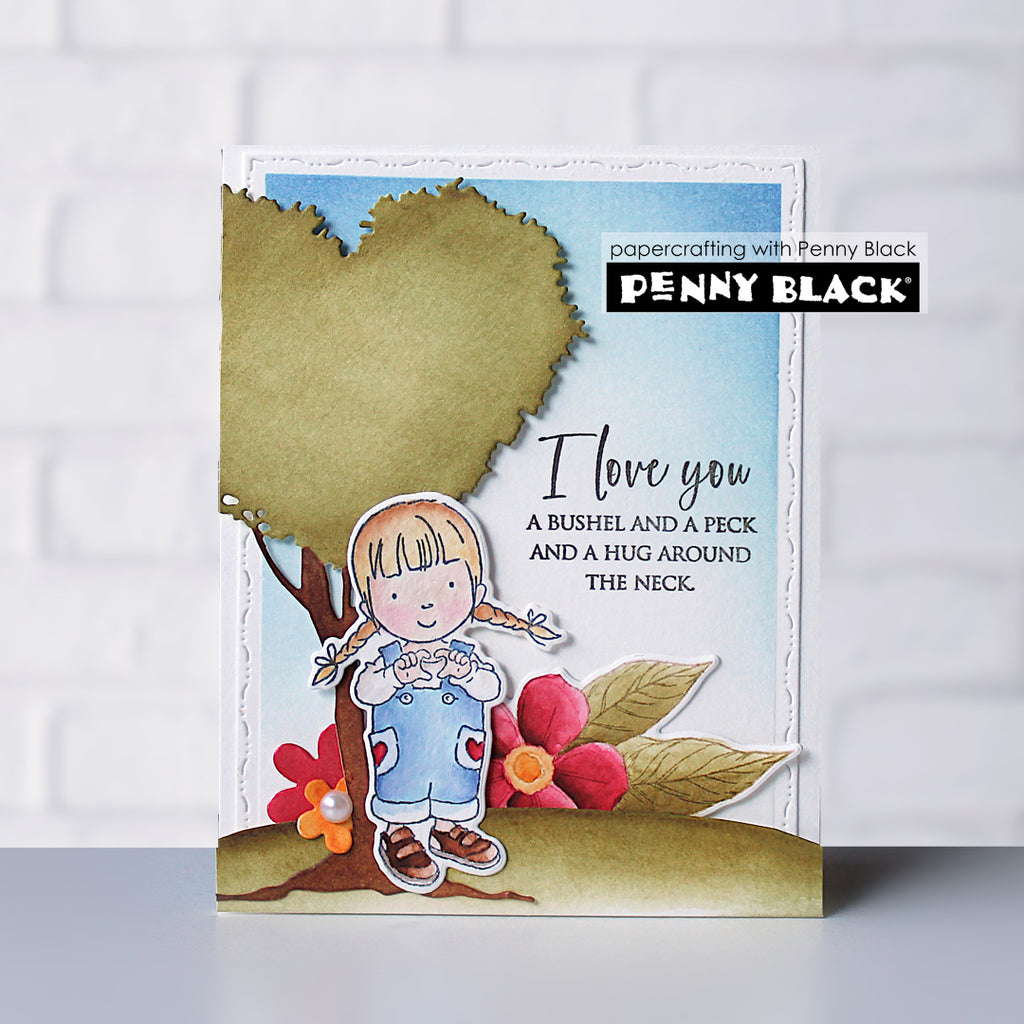 Penny Black You and Me Clear Stamp and Die Set love you