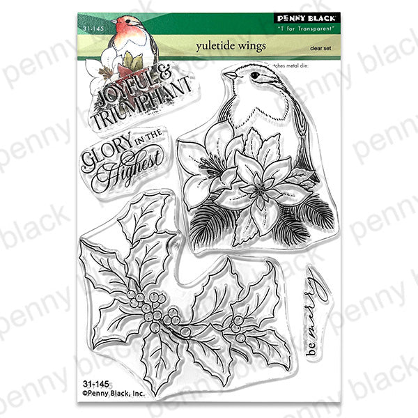 Penny Black Yuletide Wings Clear Stamps 31-145