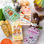 Simon Says Clear Stamp Pepita Background 1157ss Rain or Shine Easter Tags