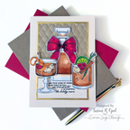 Simon Says Stamp Pawsitively Dazzling Gems Peppermint Mix se112 Christmas Card