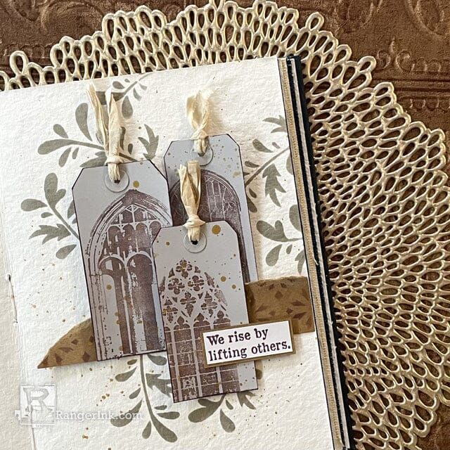 Ranger Archival Ink Pad PEBBLE BEACH aip70788 Journal Page Project | color-code:ALT02