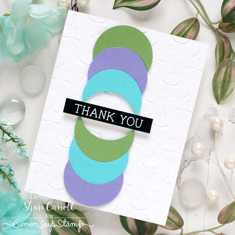 Simon Says Stamp Petal Builder Wafer Dies 1260sd Favorite Things Thank You Card | color-code:ALT07
