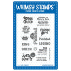 Whimsy Stamps Pickleball Clear Stamps cwsd235a