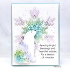 Simon Says Stamp Embossing Folder Pine Needle Snowflake sf538 DieCember Holiday Card