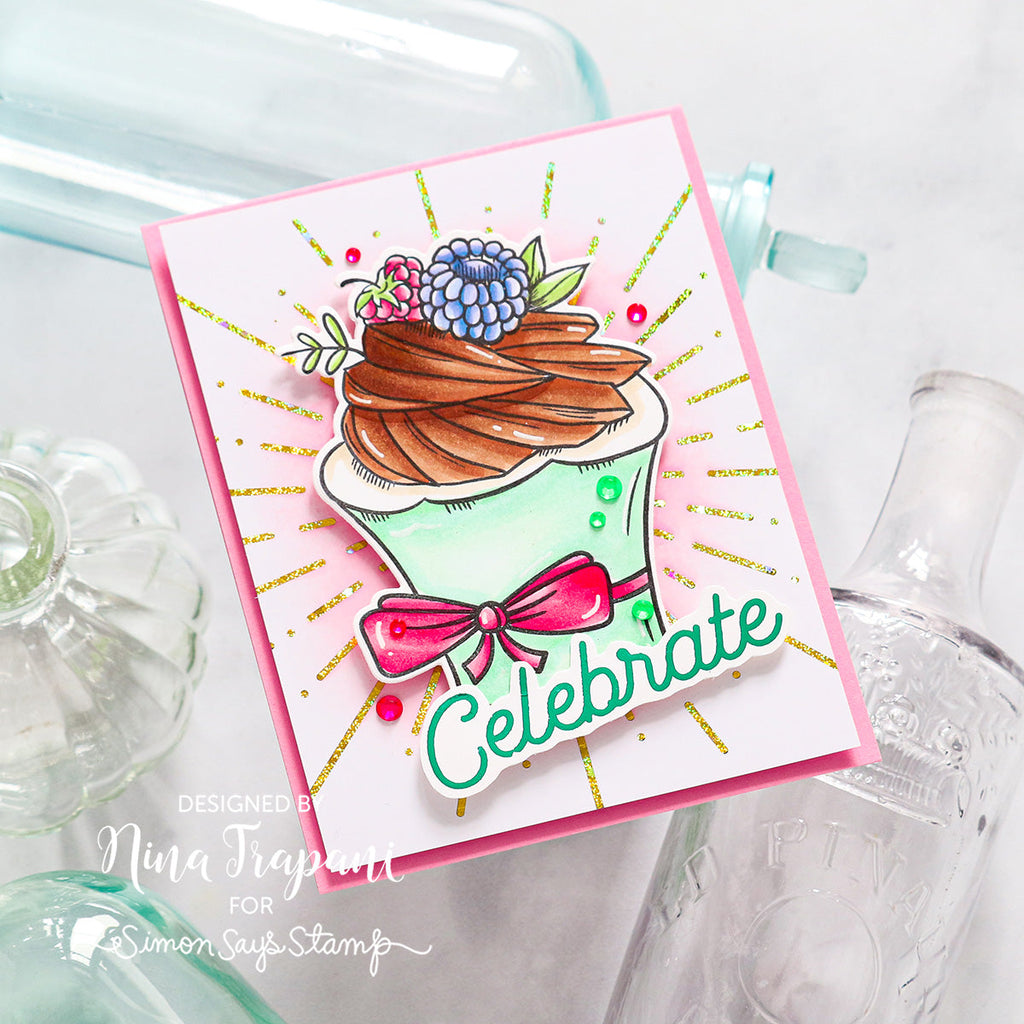 Pink and Main Birthday Sentiments Stickies Adhesive Transfers pmf197 cupcake | color-code:ALT01