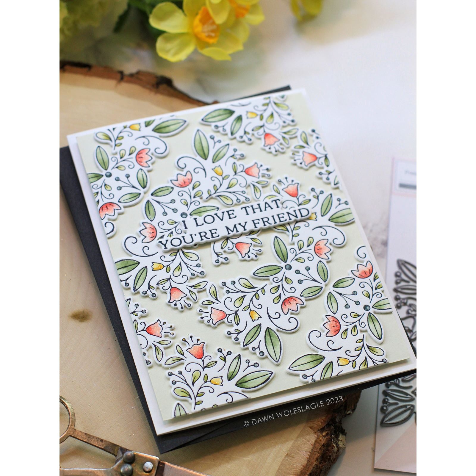Pinkfresh Studio Favorite Things Sentiments Dies 215723 Love That You're My Friend | color-code:ALT01