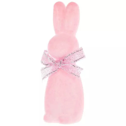 Pink Flocked Bunnies