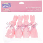 Pink Flocked Bunnies in packaging
