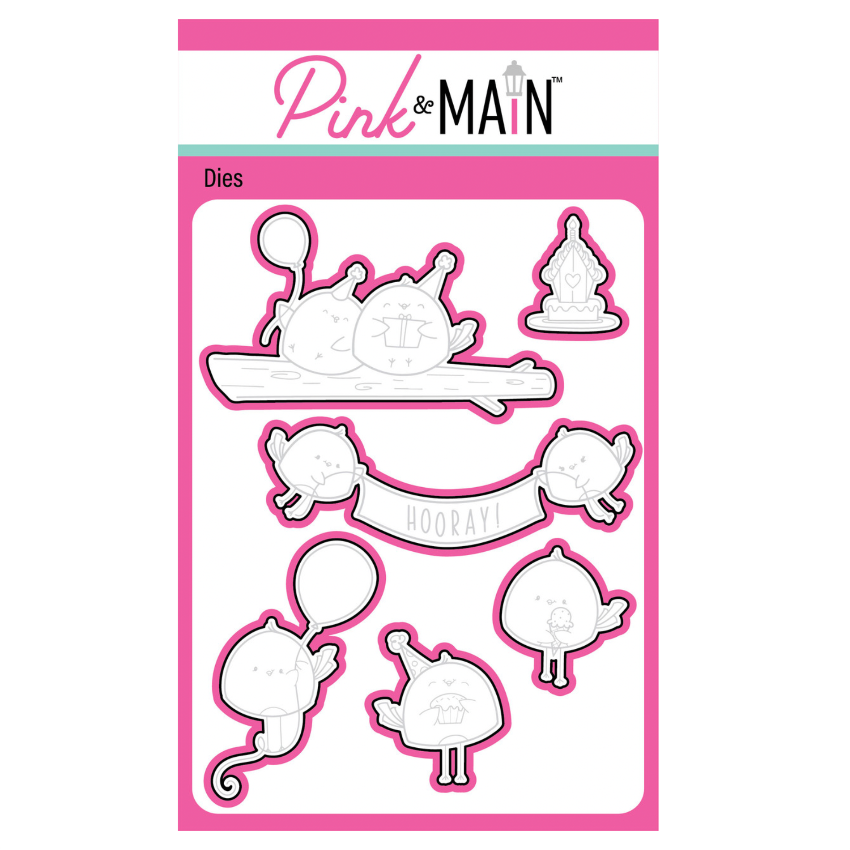 Pink and Main Birthday Birdies Dies pnm850