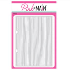 Pink and Main Doodled Stripes Stencil pms145