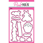 Pink and Main Easter Flag Dies pnm714