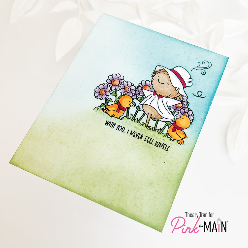 Pink and Main Field of Dreams Clear Stamp and Die Set birds