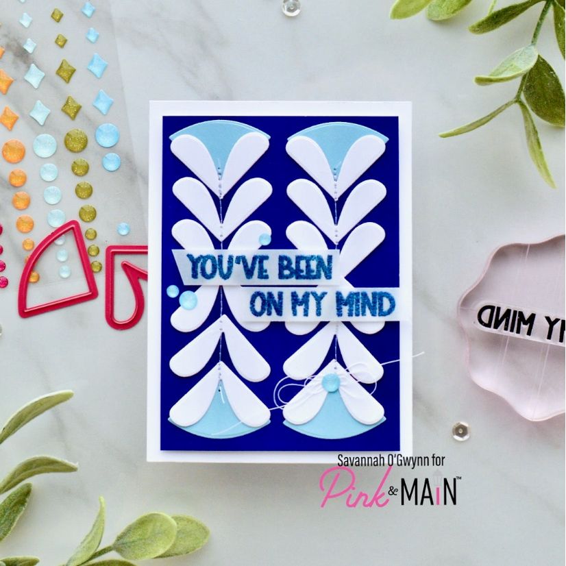 Pink and Main Fun Corners Dies pnm810 blue