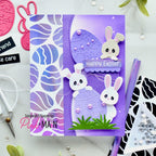 Pink and Main Fun Easter Foilables Sheets pmf381 bunnies and eggs