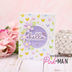 Pink and Main Hello Sentiments Clear Stamps pm0761 hello