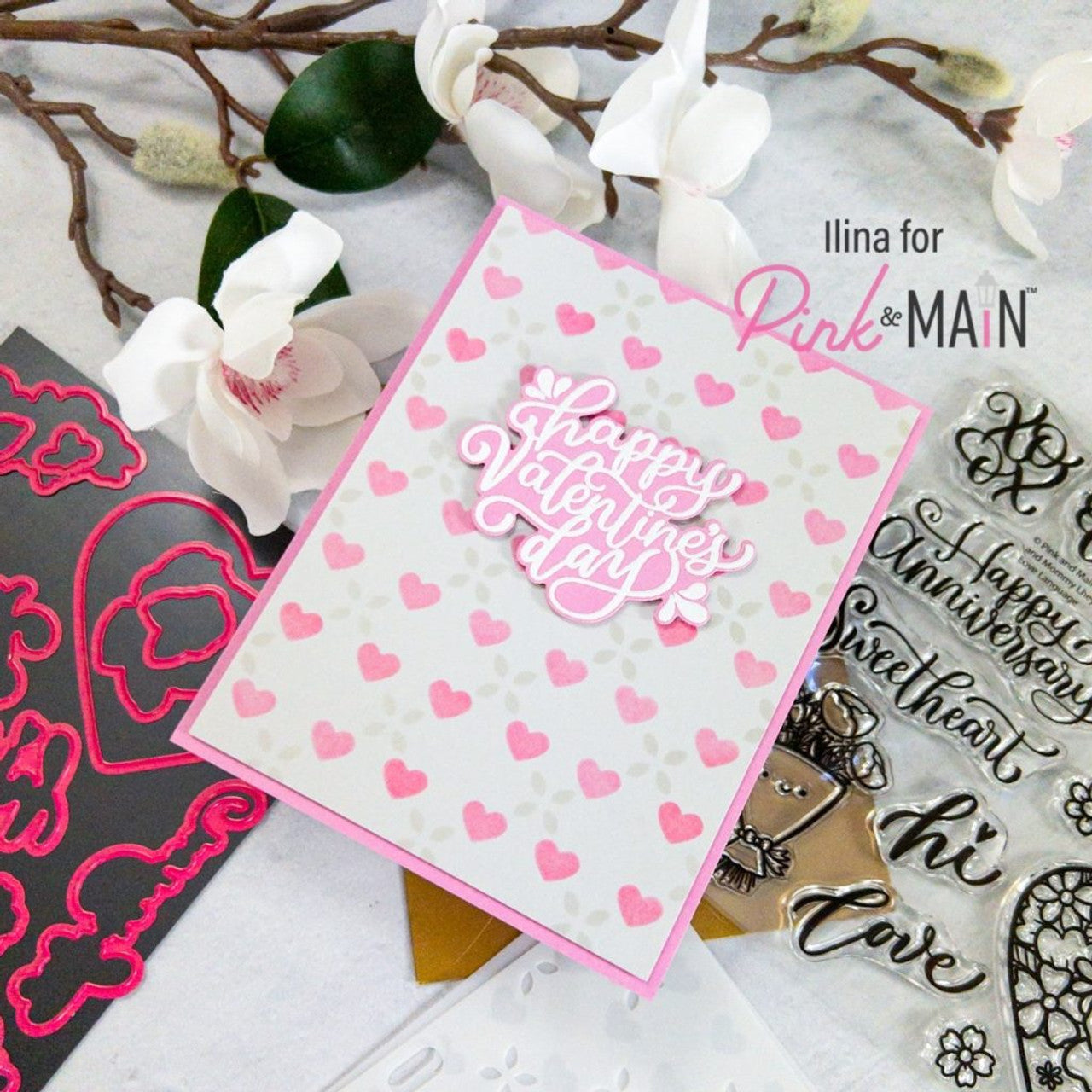 Pink and Main LOVE LANGUAGE Clear Stamps PM0591 valentine's day