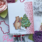 Pink and Main Merriest of Wishes Clear Stamp and Die Set star