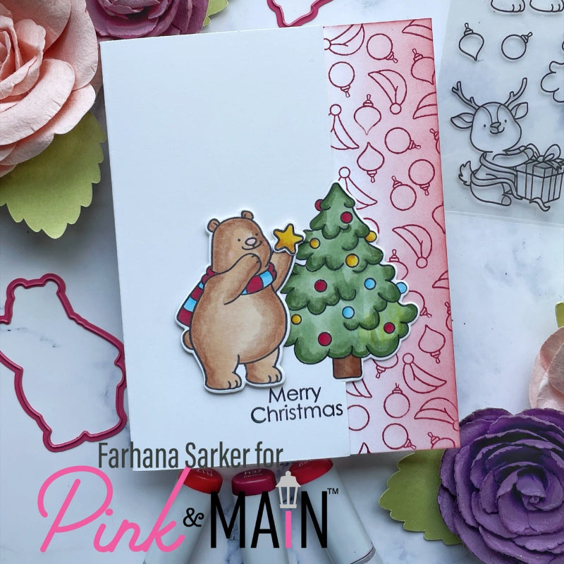 Pink and Main Merriest of Wishes Clear Stamps pm0821 star