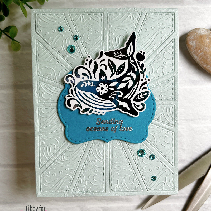 Pink and Main Oceans Of Love Clear Stamps pm0794 sending love