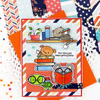 Pink and Main Page Turner Clear Stamps pm0867 cute turtle