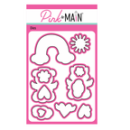 Pink and Main Pet Angels Clear Stamp and Die Set image 2