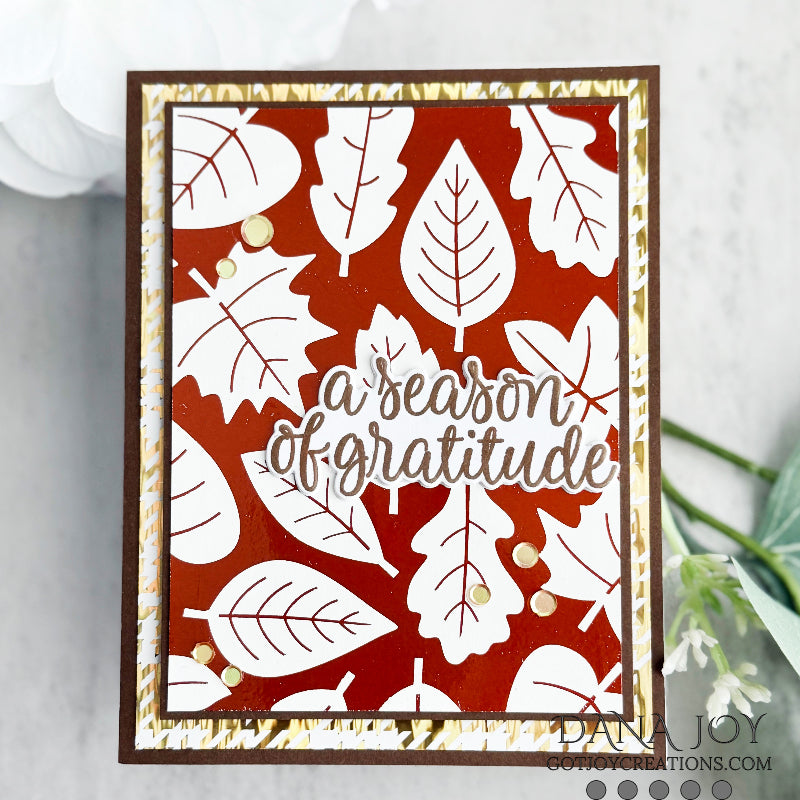 Pink and Main Season of Gratitude Clear Stamps pm0815 leaves
