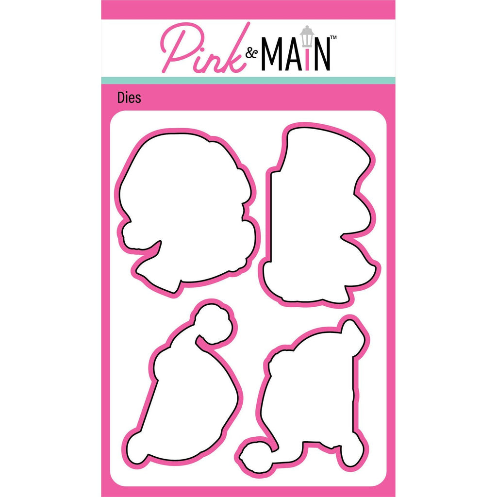 Pink and Main Snowman Peekers Dies pnm697