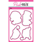 Pink and Main Snowman Peekers Dies pnm697