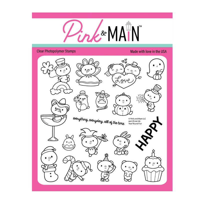Pink and Main Year Round Fun Clear Stamps pm0835
