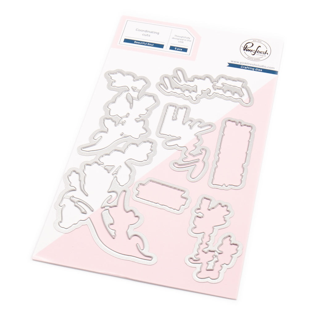 Pinkfresh Studio Beautiful Soul Stamps Dies Stencils And Press Plates Bundle 272325