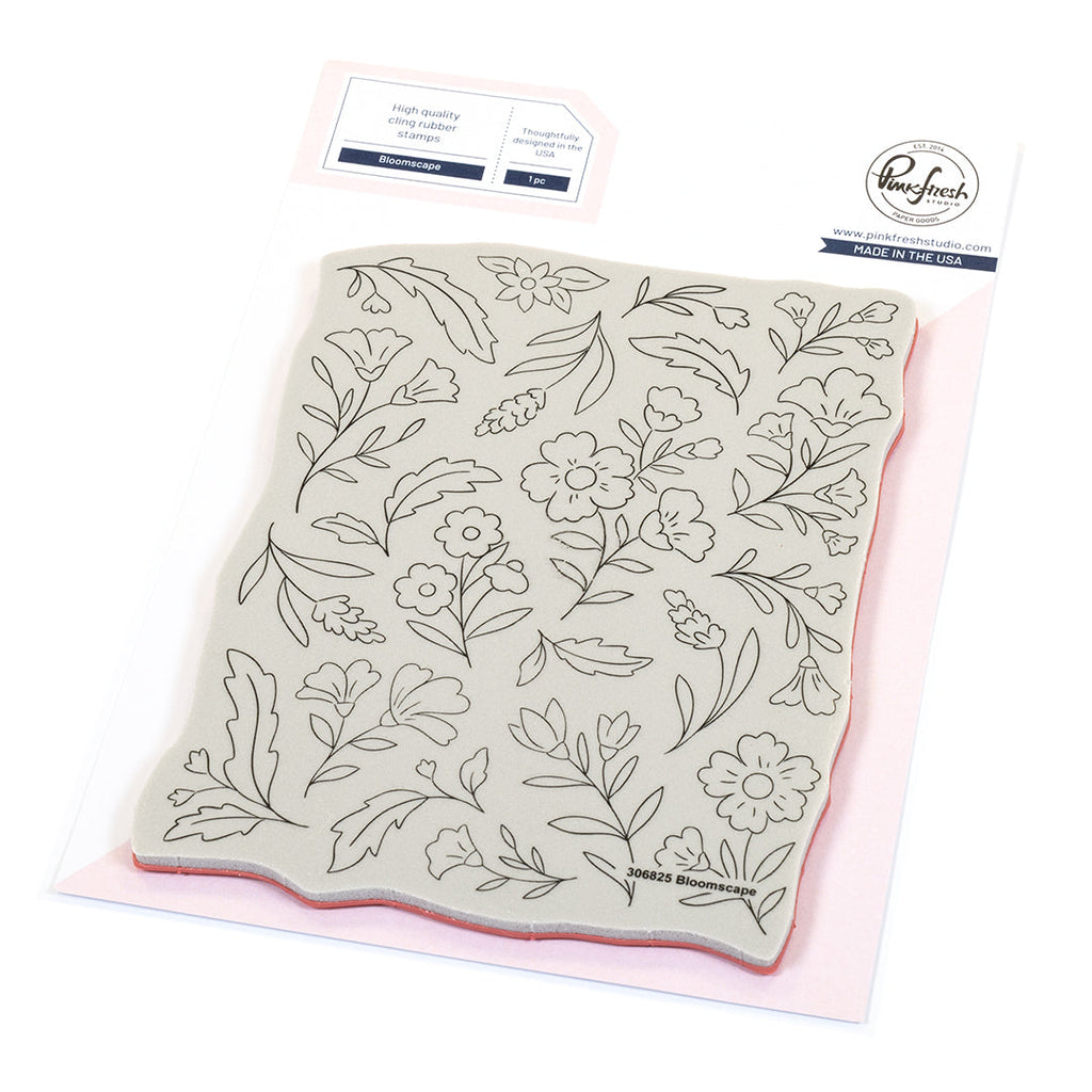 Pinkfresh Studio Bloomscape Cling Stamp 306825