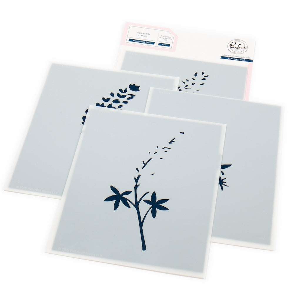 Pinkfresh Studio Bluebonnet Bliss Stencils 274725