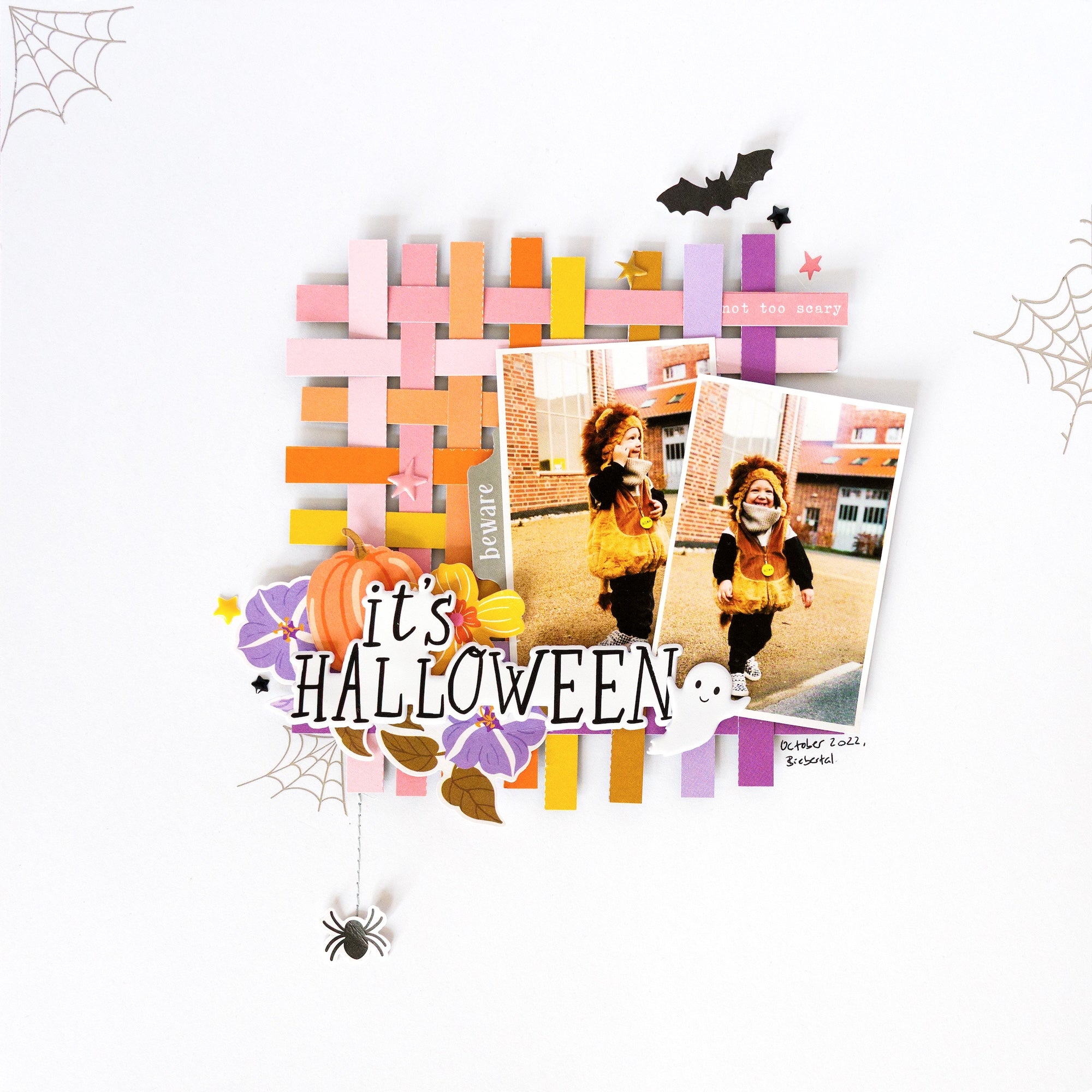 Pinkfresh Studio BooVille 6 x 6 Paper Pack 326026 Halloween Costume