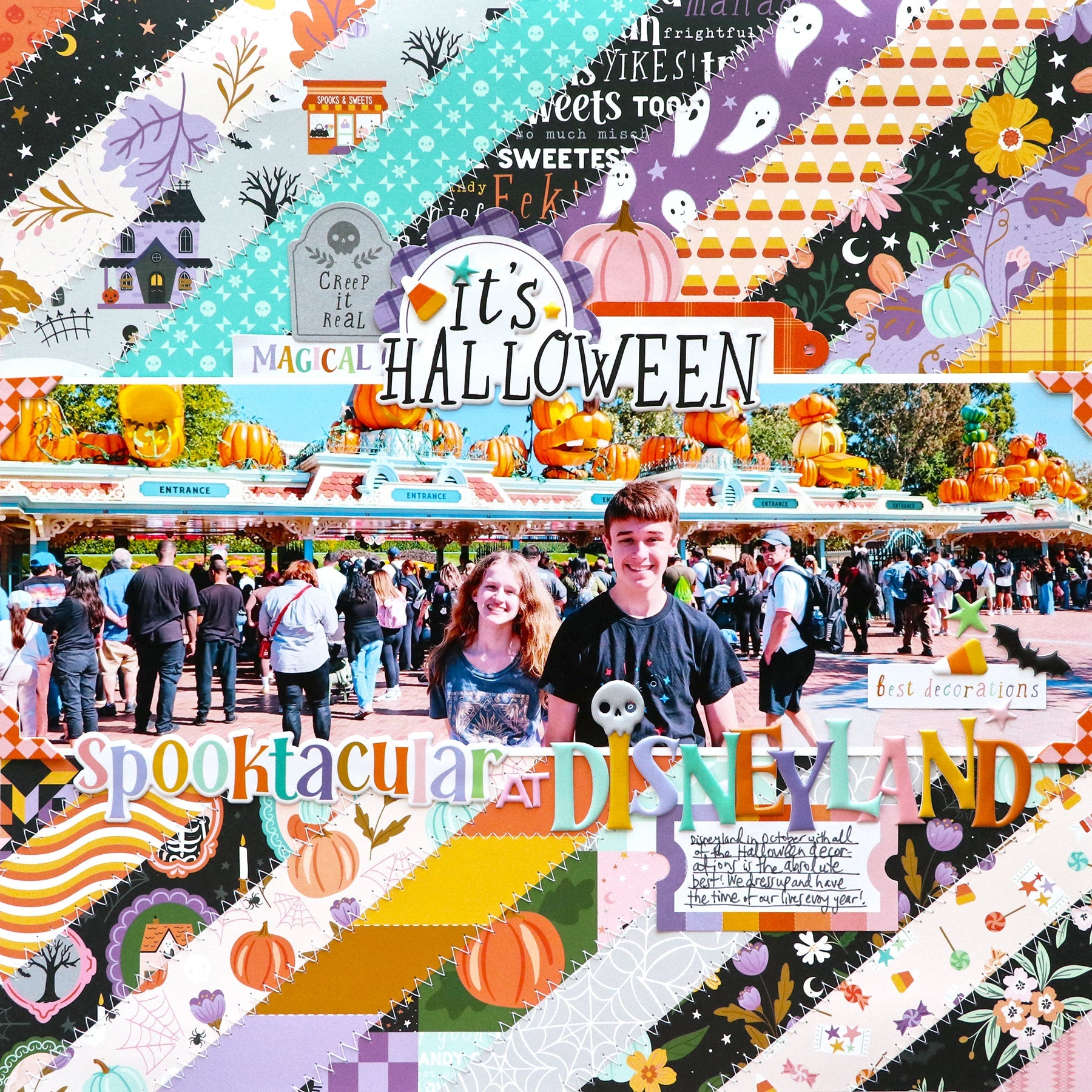 Pinkfresh Studio BooVille Ephemera 326226 Disney Halloween