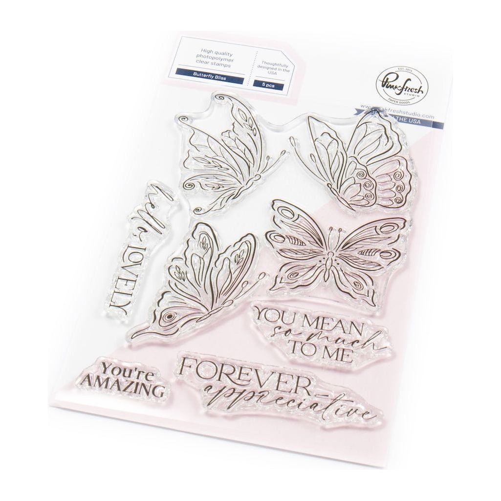 Pinkfresh Studio Butterfly Bliss Clear Stamps 273425