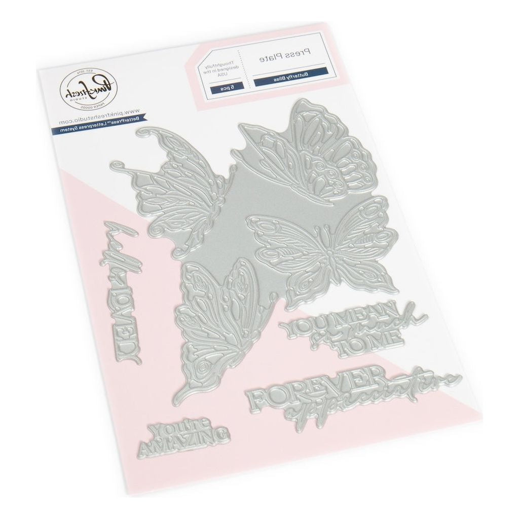 Pinkfresh Studio Butterfly Bliss Press Plates 273725 Flipped